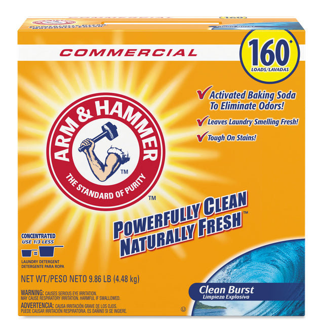 Powder Laundry Detergent, Clean Burst, 9.86 lb Box, 3/Carton