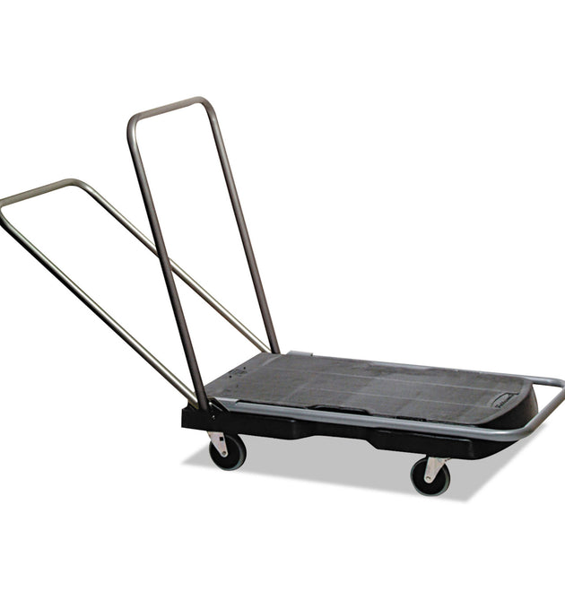 Utility-Duty Home/Office Cart, 250 lb Capacity, 20.5 x 32.5, Platform, Black