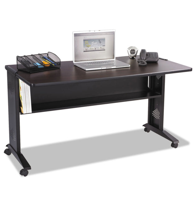 Mobile Computer Desk with Reversible Top, 53.5