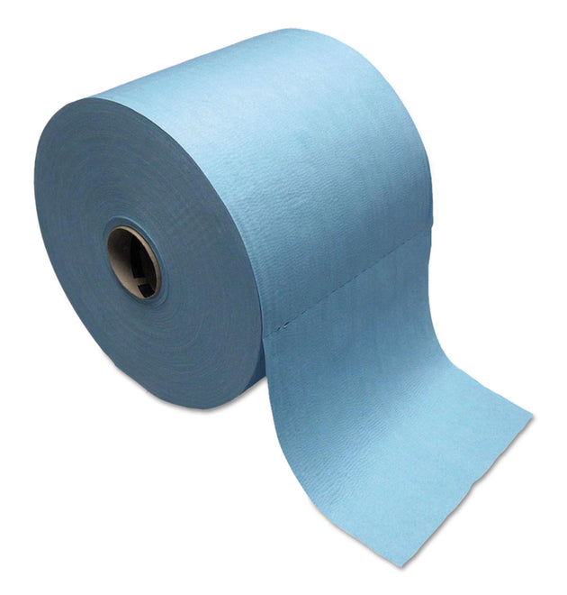 Tuff-Job Spunlace Towels, Blue, Jumbo Roll, 12 x 13, 955/Roll