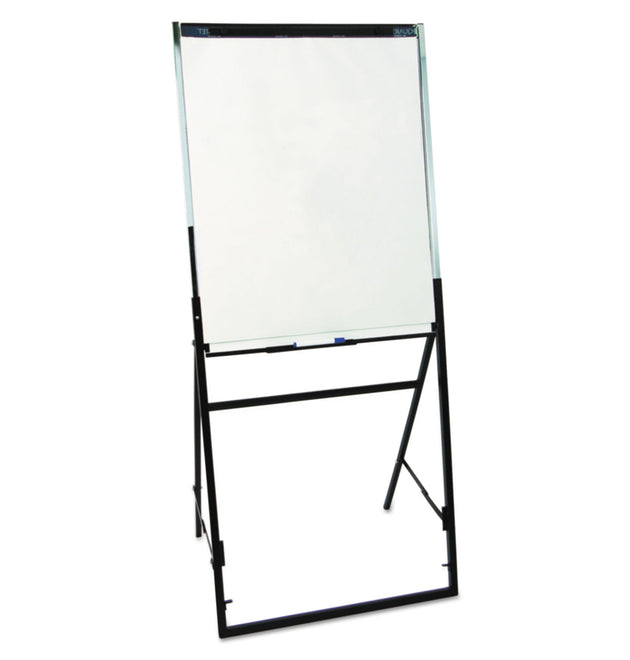 Futura Dry Erase Presentation Easel, 26 x 35, White Surface, Black Steel Frame