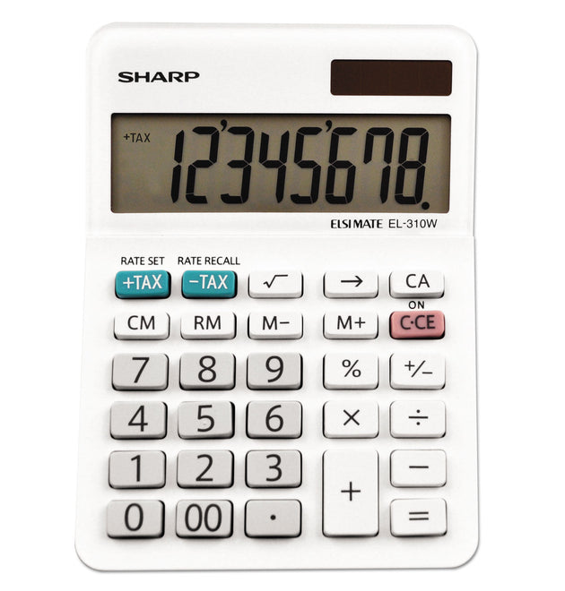 EL-310WB Mini Desktop Calculator, 8-Digit LCD