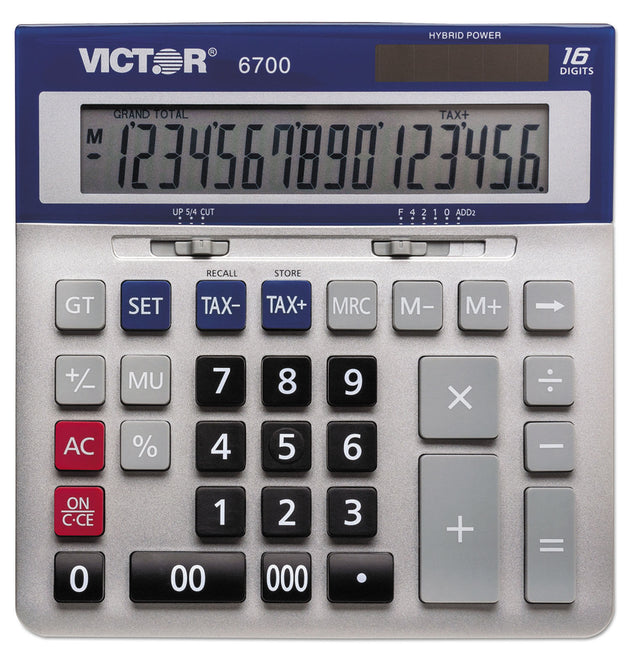 6700 Large Desktop Calculator, 16-Digit LCD