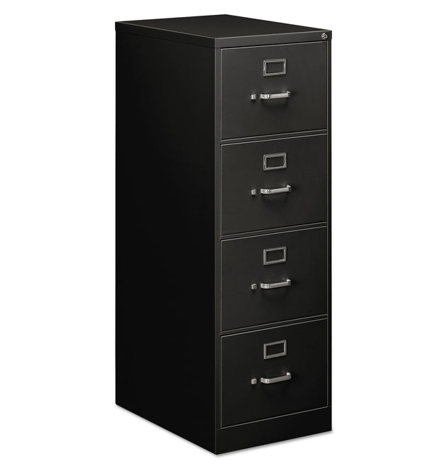 Economy Vertical File, 4 Legal-Size File Drawers, Black, 18