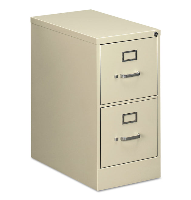 Two-Drawer Economy Vertical File, 2 Letter-Size File Drawers, Putty, 15