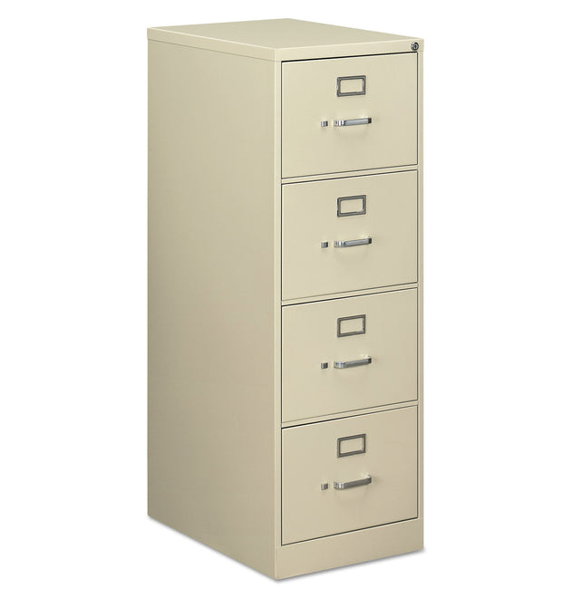 Economy Vertical File, 4 Legal-Size File Drawers, Putty, 18