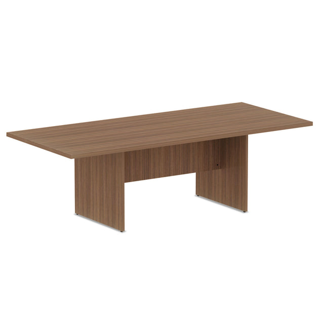 Alera Valencia Series Conference Table, Rectangular, 94.5w x 41.38d x 29.5h, Modern Walnut