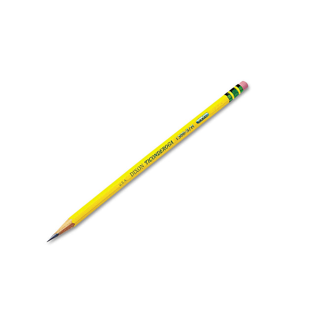 Pencils, H (#3), Black Lead, Yellow Barrel, Dozen