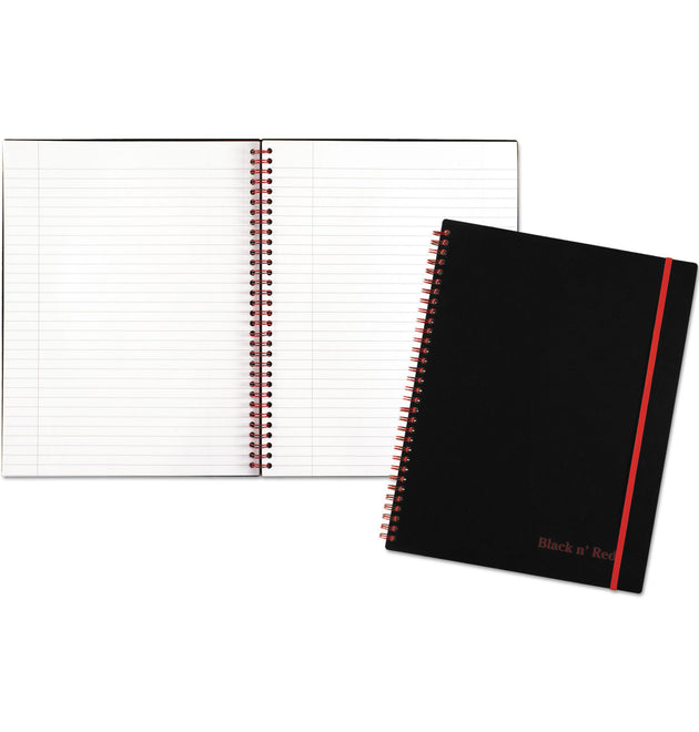 Flexible Cover Twinwire Notebooks, SCRIBZEE Compatible, 1-Subject, Wide/Legal Rule, Black Cover, (70) 11 x 8.5 Sheets