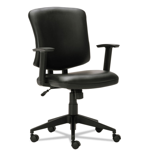 Alera Everyday Task Office Chair, Bonded Leather Seat/Back, Supports Up to 275 lb, 17.6