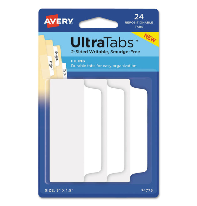 Ultra Tabs Repositionable Tabs, Wide and Slim: 3