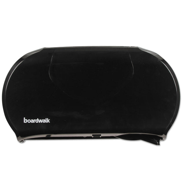 Jumbo Twin Toilet Tissue Dispenser, 20.25 x 6 x 12.25, Black