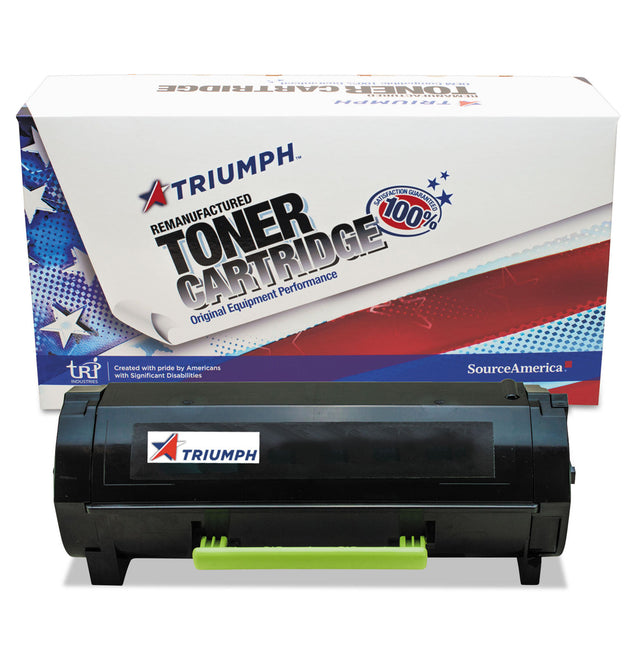 Remanufactured 60F1H00 Extra High-Yield Toner, 10,000 Page-Yield, Black