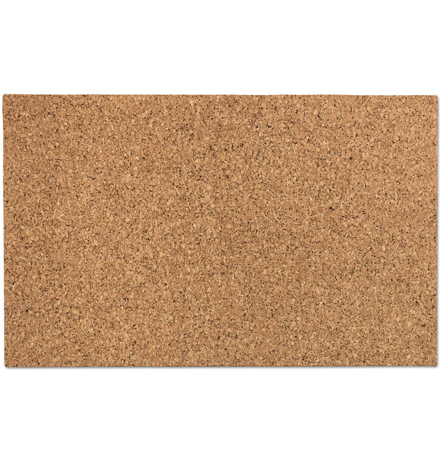 iDesign Frameless Cork Bulletin Board, 24 x 38, Tan Surface