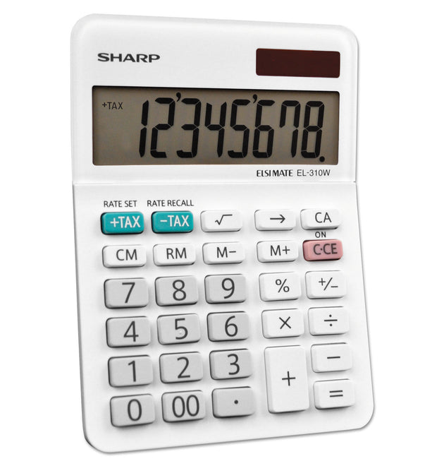 EL-310WB Mini Desktop Calculator, 8-Digit LCD