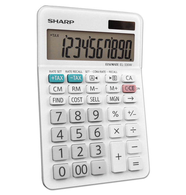 EL-330WB Desktop Calculator, 10-Digit LCD