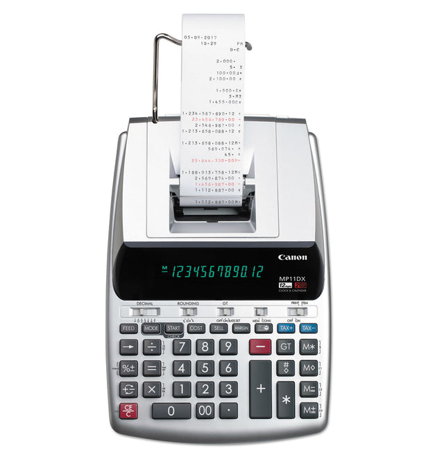 MP11DX-2 Printing Calculator, Black/Red Print, 3.7 Lines/Sec