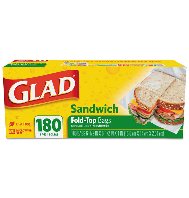 Fold-Top Sandwich Bags, 6.5