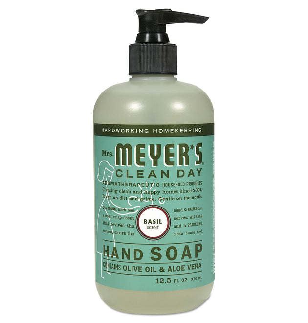 Clean Day Liquid Hand Soap, Basil, 12.5 oz, 6/Carton