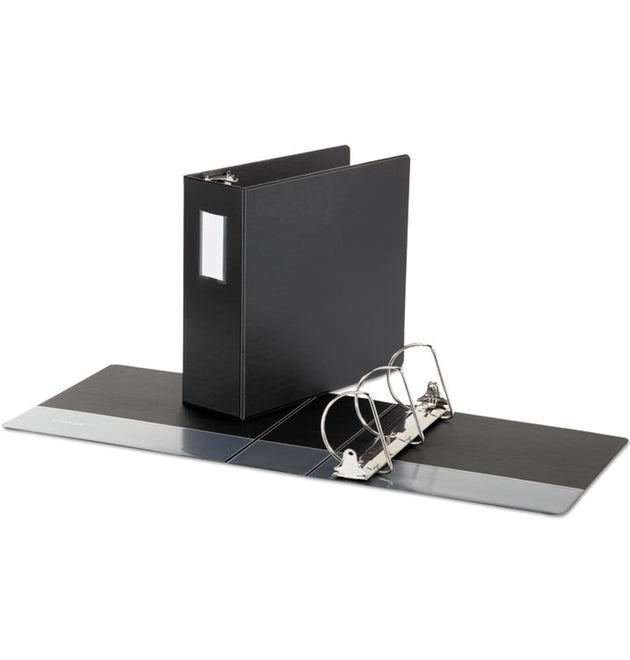 Deluxe Non-View D-Ring Binder with Label Holder, 3 Rings, 4