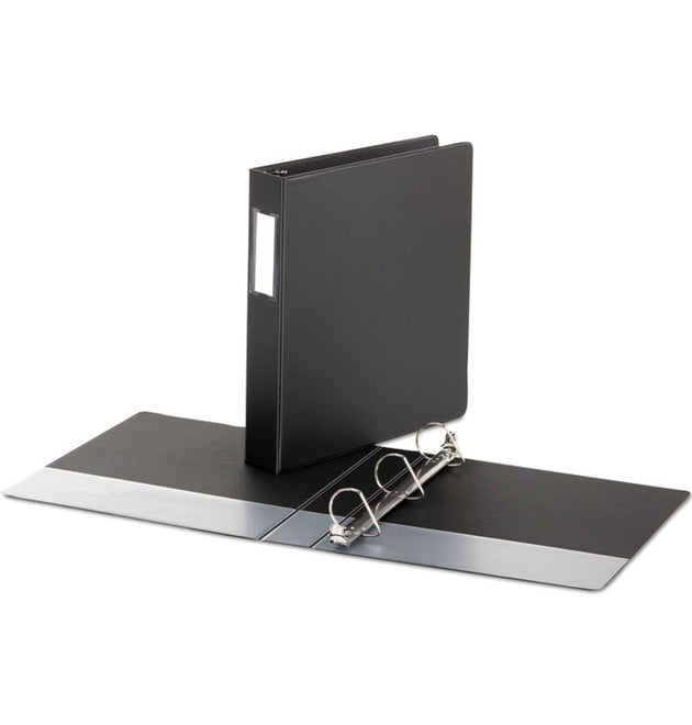 Deluxe Non-View D-Ring Binder with Label Holder, 3 Rings, 1.5