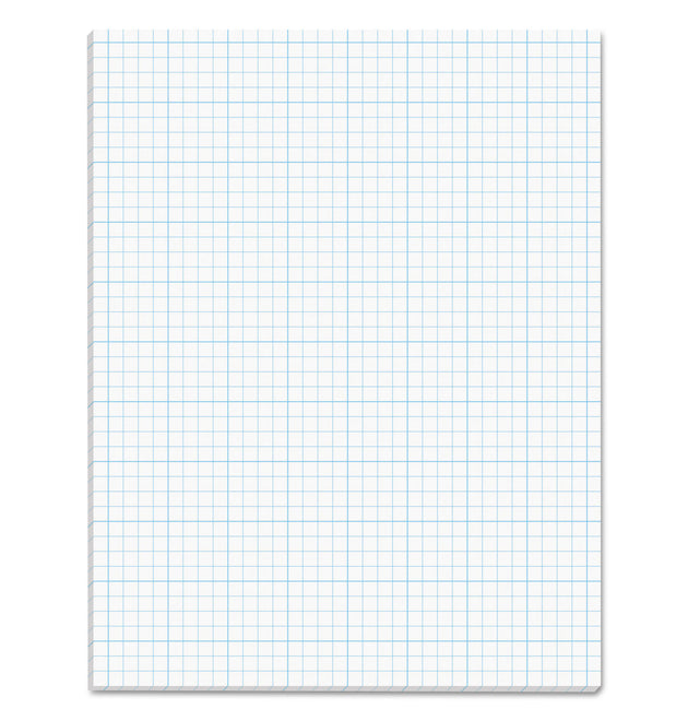 Cross Section Pads, Cross-Section Quadrille Rule (4 sq/in, 1 sq/in), 50 White 8.5 x 11 Sheets