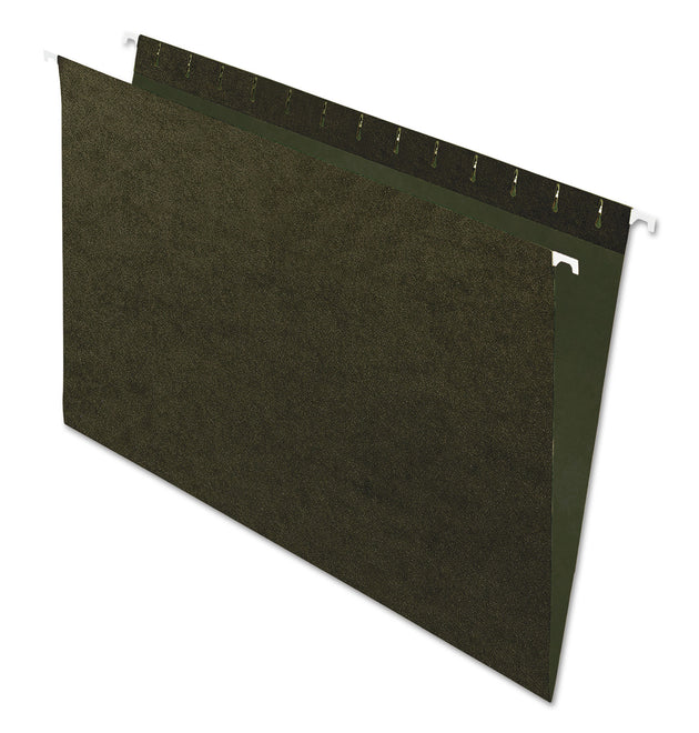 Standard Green Hanging Folders, Legal Size, Straight Tabs, Standard Green, 25/Box