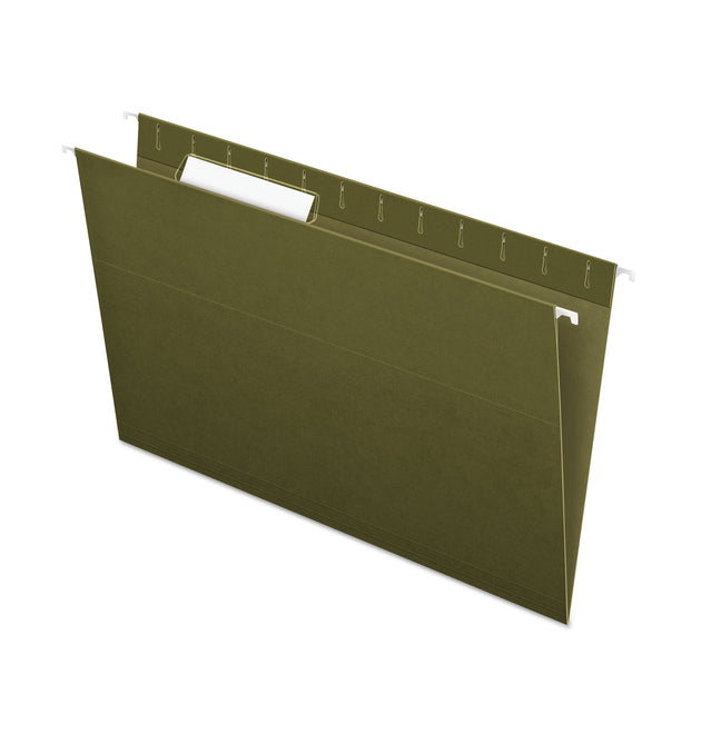 Standard Green Hanging Folders, Legal Size, 1/3-Cut Tabs, Standard Green, 25/Box