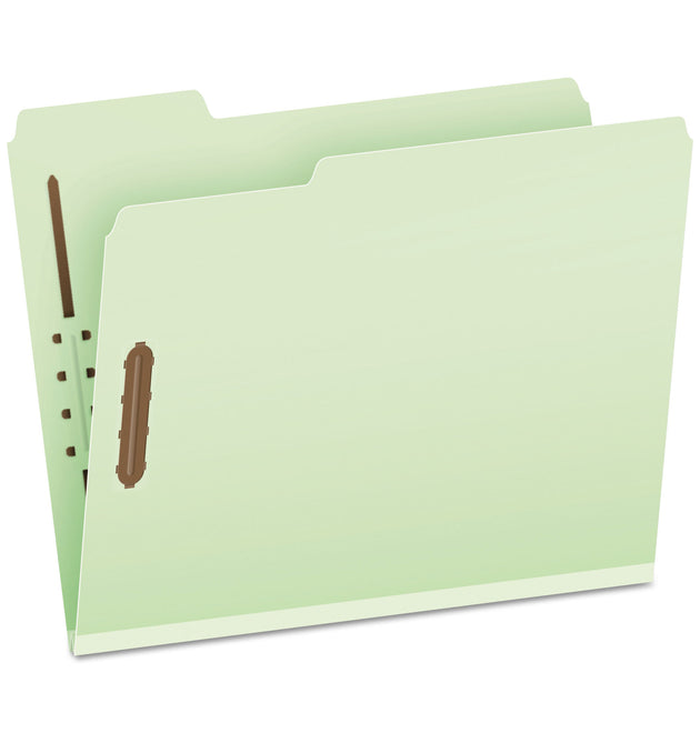 Heavy-Duty Pressboard Folders with Embossed Fasteners, 1/3-Cut Tabs, 3