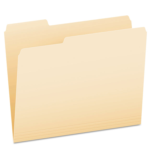 Manila File Folders, 1/3-Cut Tabs: Assorted, Letter Size, 0.75