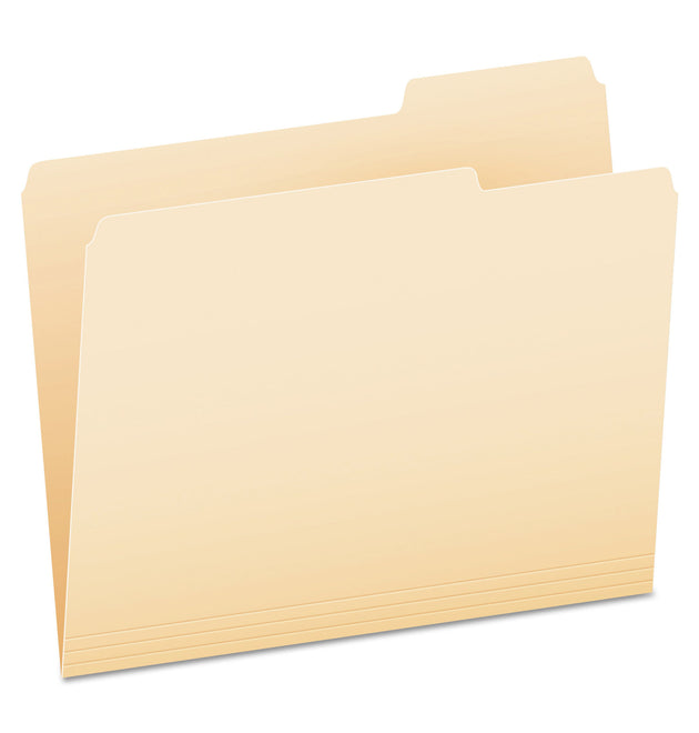 Manila File Folders, 1/3-Cut Tabs: Right Position, Letter Size, 0.75