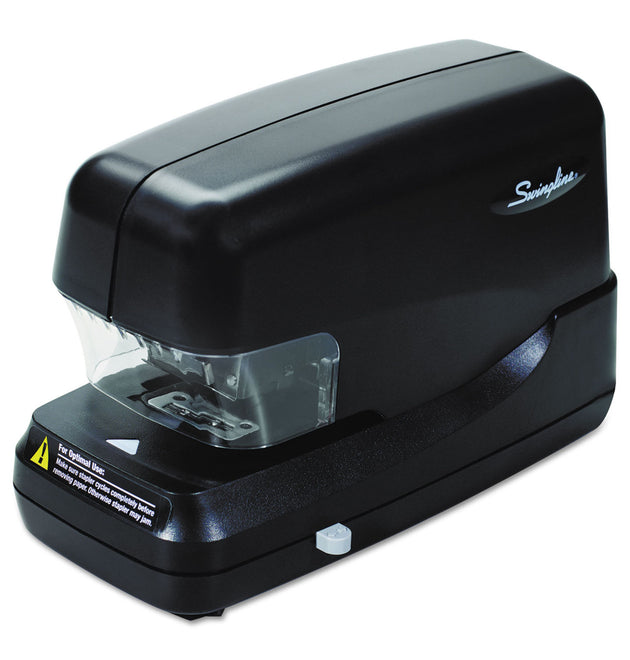 High-Capacity Flat Clinch Electric Stapler, 70-Sheet Capacity, Black