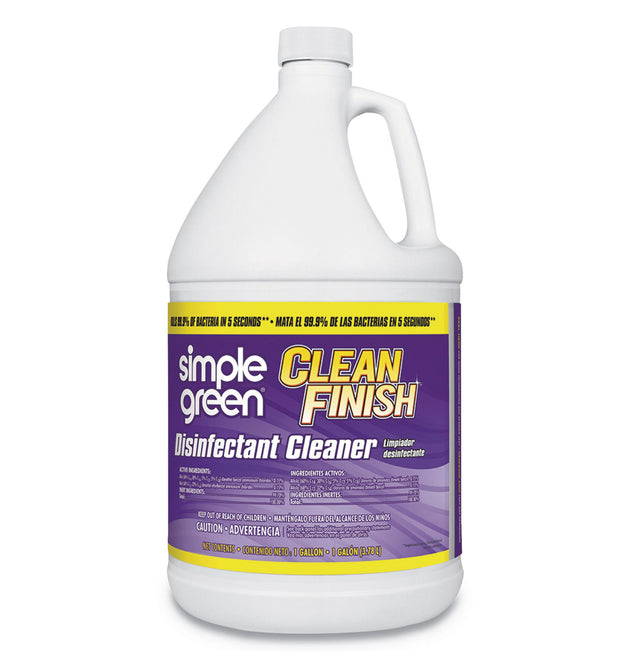 Clean Finish Disinfectant Cleaner, 1 gal Bottle, Herbal, 4/CT