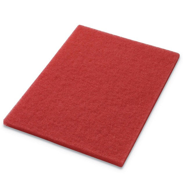 Buffing Pads, 14 x 20, Red, 5/Carton