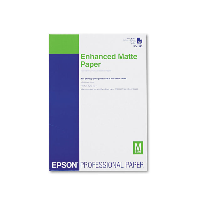 Ultra Premium Matte Presentation Paper, 10 mil, 11.75 x 16.5, White, 50/Pack