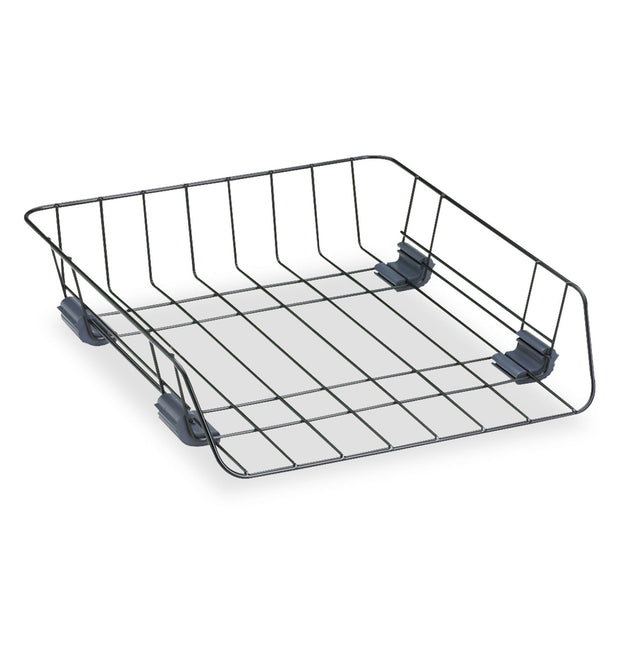 Front-Load Wire Desk Tray, 1 Section, Letter Size Files, 10.88