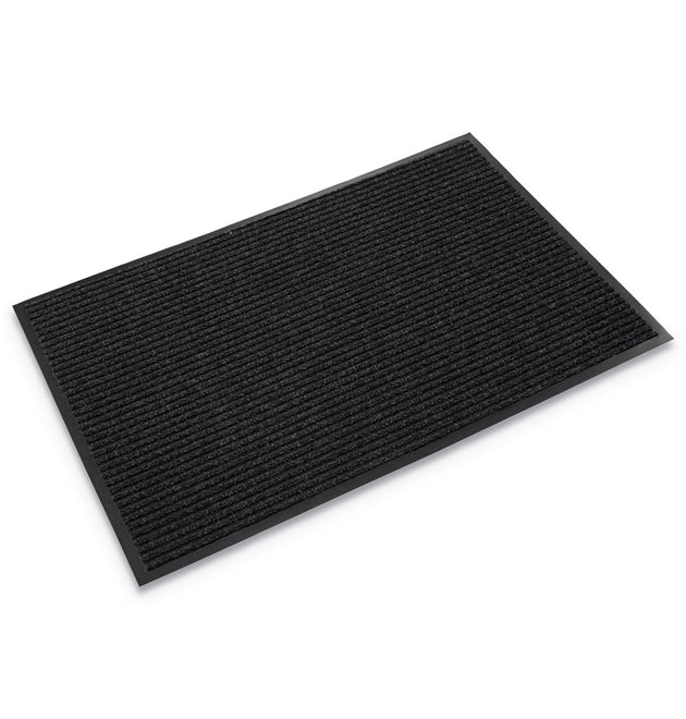 Needle-Rib Wiper/Scraper Mat, Polypropylene, 36 x 48, Charcoal