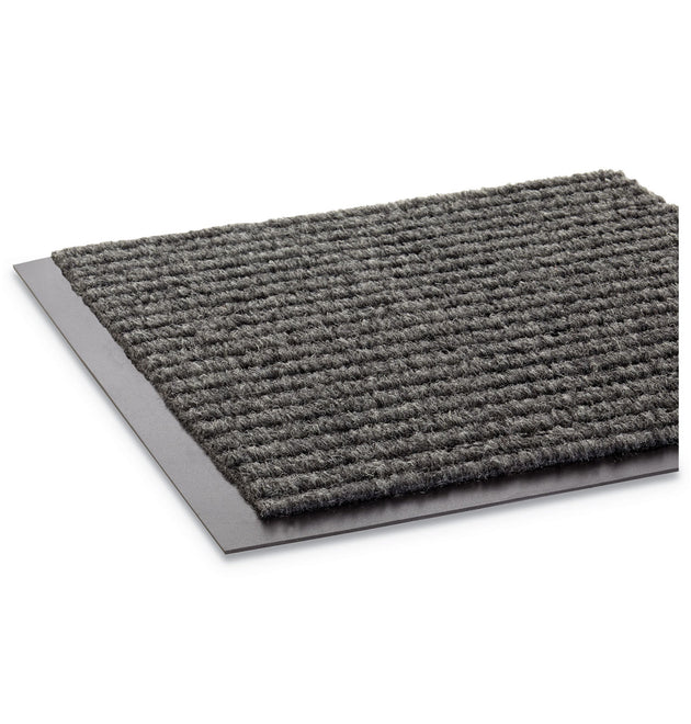 Needle Rib Wipe and Scrape Mat, Polypropylene, 48 x 72, Gray