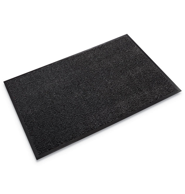 Dust-Star Microfiber Wiper Mat, 48 x 72, Charcoal