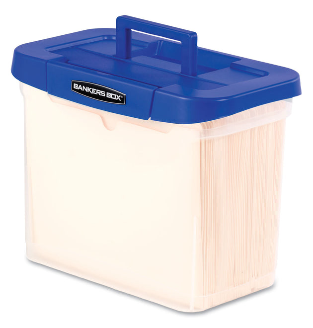 Heavy-Duty Portable File Box, Letter Files, 14.25