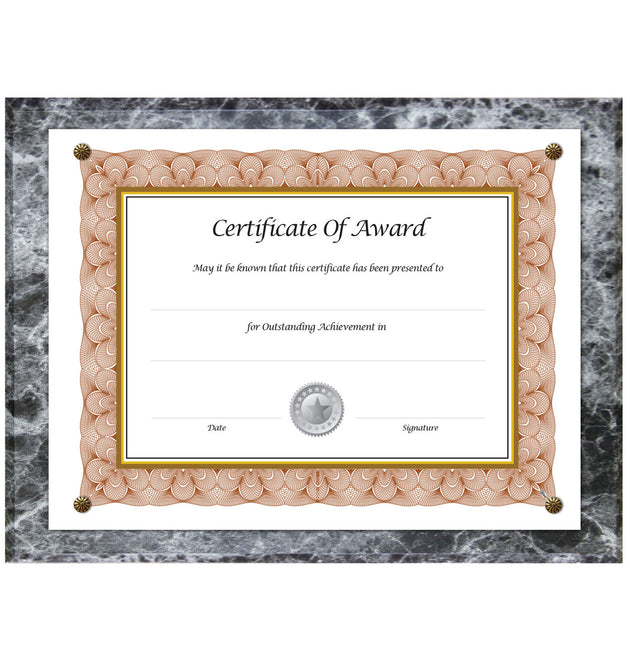 Award-A-Plaque Document Holder, Acrylic/Plastic, 10.5 x 13, Black