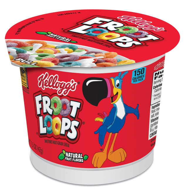 Froot Loops Breakfast Cereal, Single-Serve 1.5 oz Cup, 6/Box