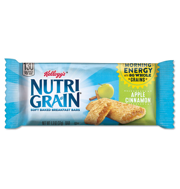 Nutri-Grain Soft Baked Breakfast Bars, Apple-Cinnamon, Indv Wrapped 1.3 oz Bar, 16/Box