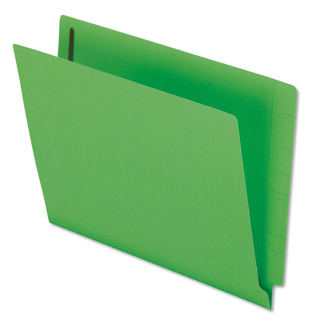 Colored Reinforced End Tab Fastener Folders, 0.75