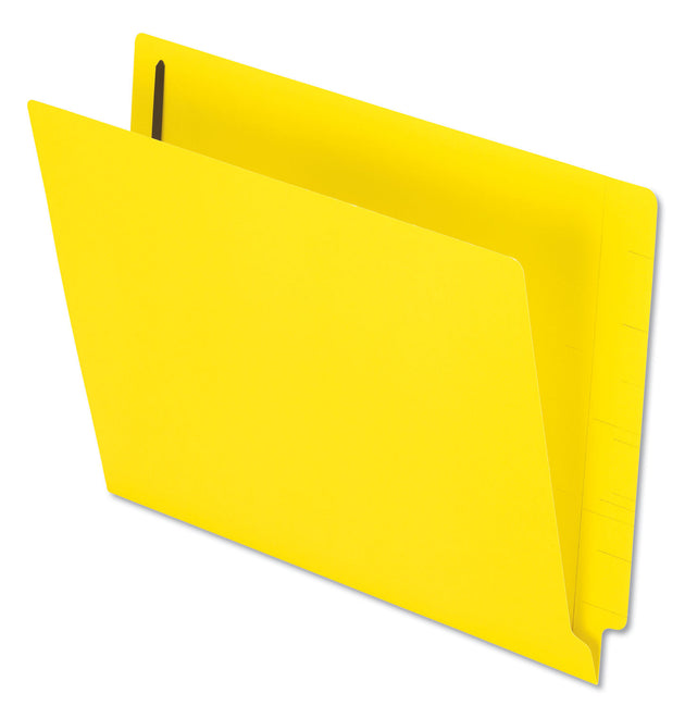 Colored Reinforced End Tab Fastener Folders, 0.75