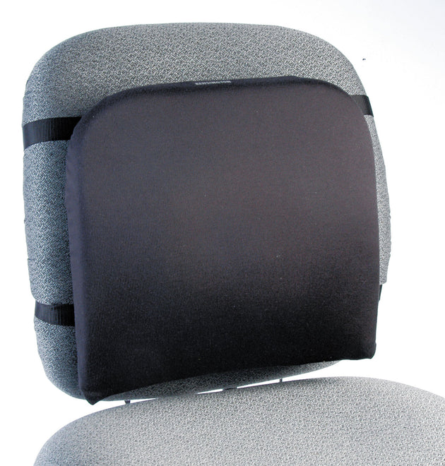 Memory Foam Backrest, 16 x 12 x 16, Black