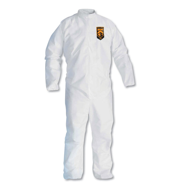 A30 Elastic-Back Coveralls, White, X-Large, 25/Carton