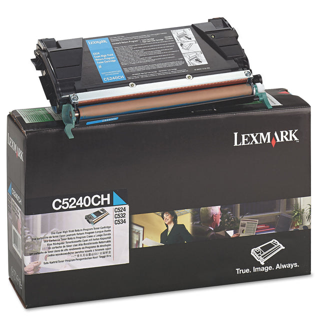 C5240CH Return Program High-Yield Toner, 5,000 Page-Yield, Cyan