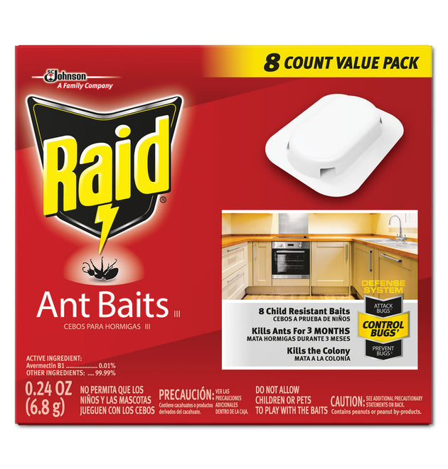 Ant Baits, 0.24 oz, 8/Box, 12 Boxes/Carton