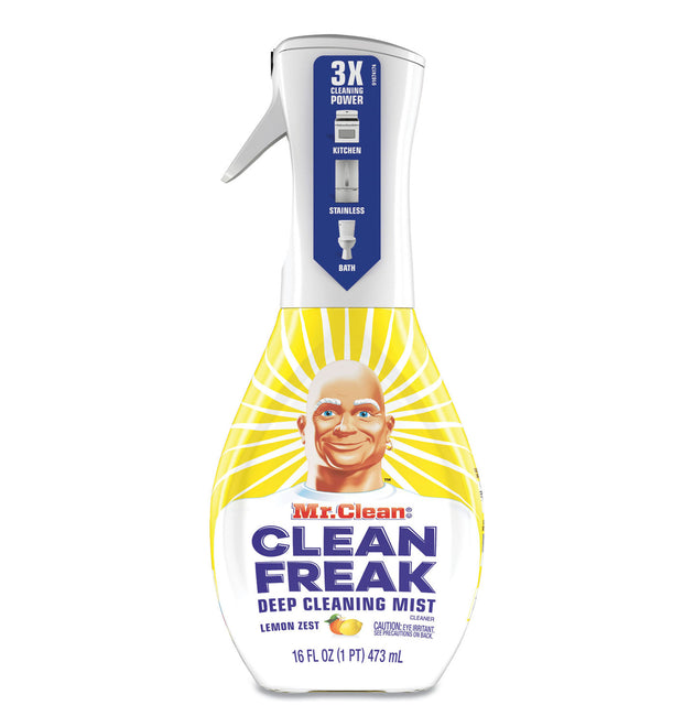 Clean Freak Deep Cleaning Mist Multi-Surface Spray, Lemon, 16 oz Spray Bottle, 6/Carton